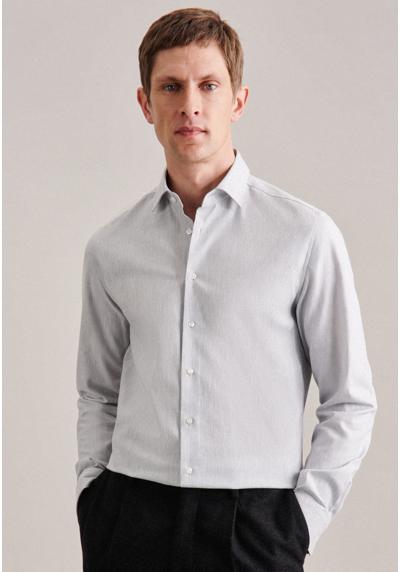 Фланелевая рубашка, узкая, с очень длинными рукавами, однотонным воротником «Кент».
