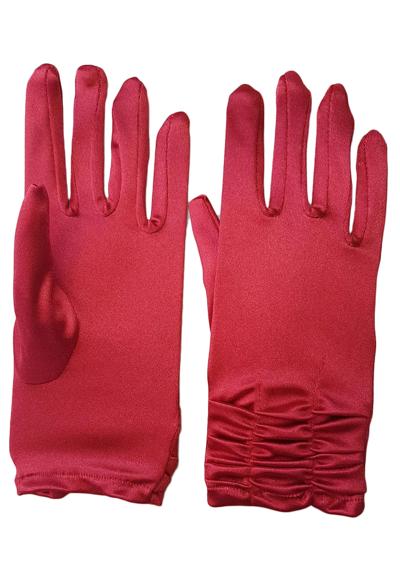 Вечерние перчатки атласного вида »Satin Damen Handschuhe kurz mit Raffung dehnbar«