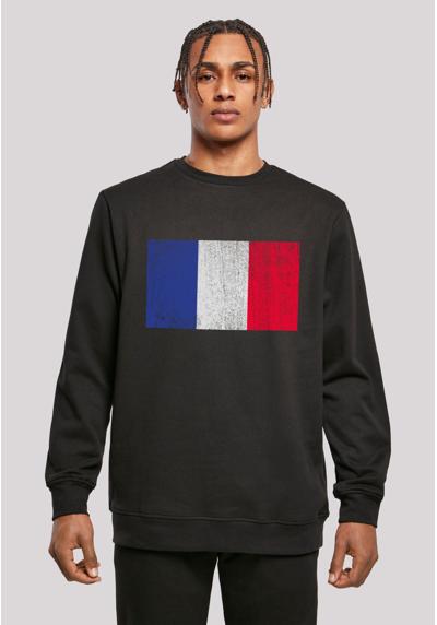 Толстовка с капюшоном»France Frankreich Flagge distressed«