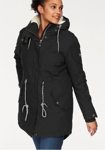 schwarz (outdoorparka aus nachhaltigem material)