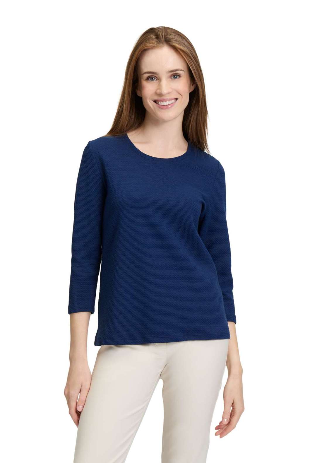 рубашка с рукавом 3/4 Casual-Shirt mit Struktur
