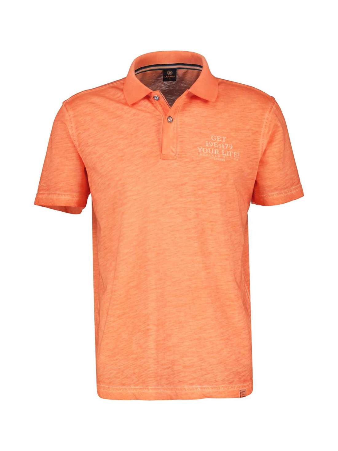 рубашка поло LERROS Poloshirt mit lässigem Brustprint