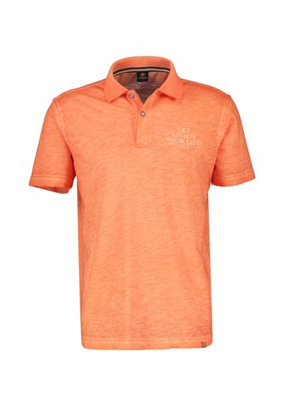 рубашка поло LERROS Poloshirt mit lässigem Brustprint