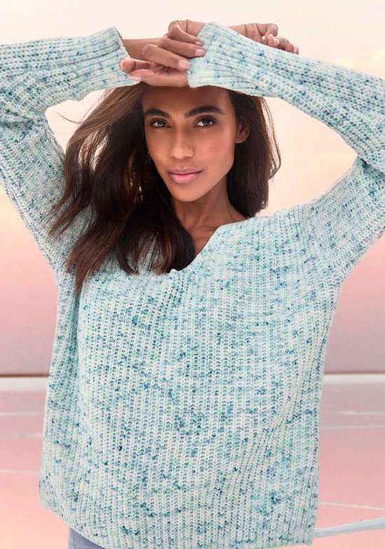 синий-кремовый