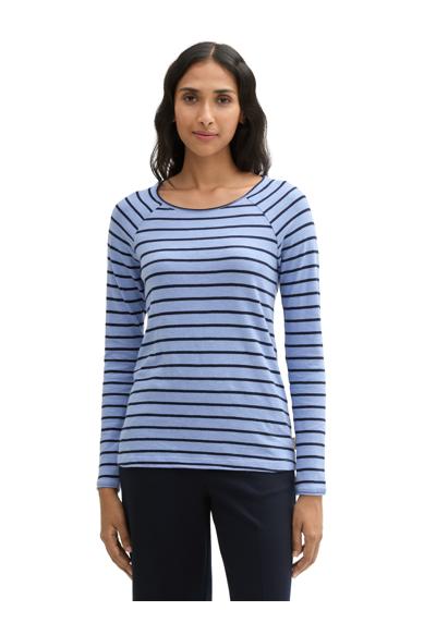 calm blue navy stripe