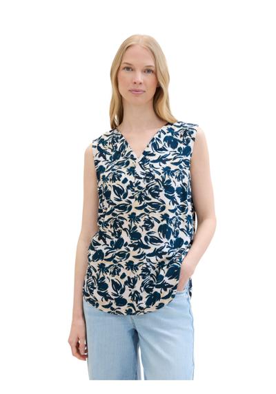 blue abstract floral design