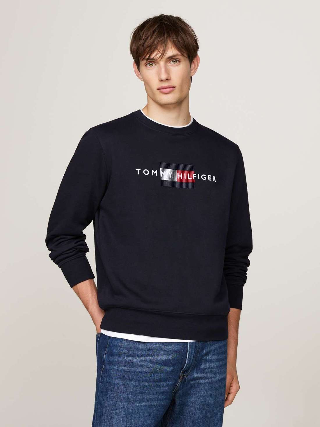 толстовка HILFIGER FLAG EMBRO SWEATSHIRT