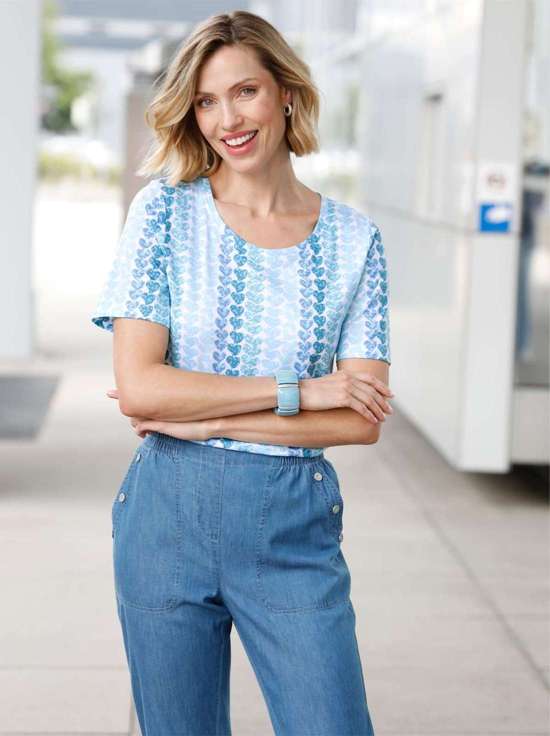 средний синий-аквамарин-с рисунком