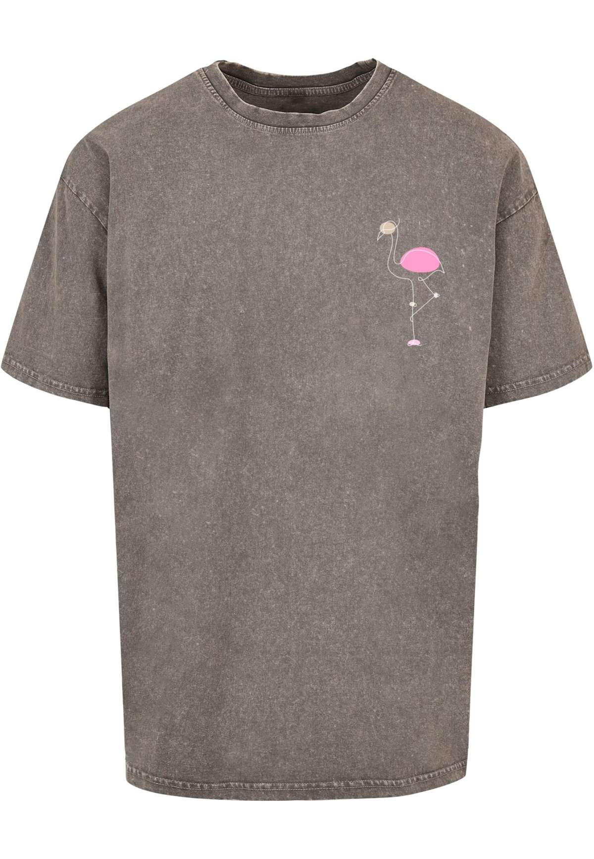 футболка Herren Flamingo Acid Washed Heavy Oversized Tee