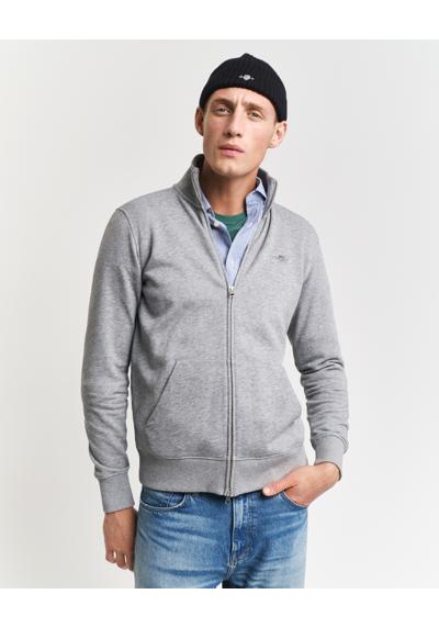 Толстовка с вышитым логотипом на груди. REG SHIELD FULL ZIP SWEAT