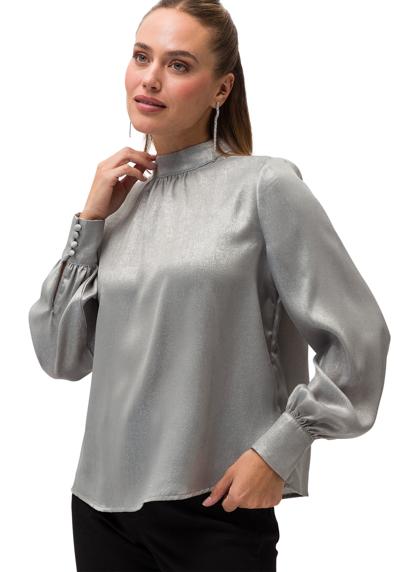 Классическая блузка »zero Glitzerbluse mit Stehkragen«