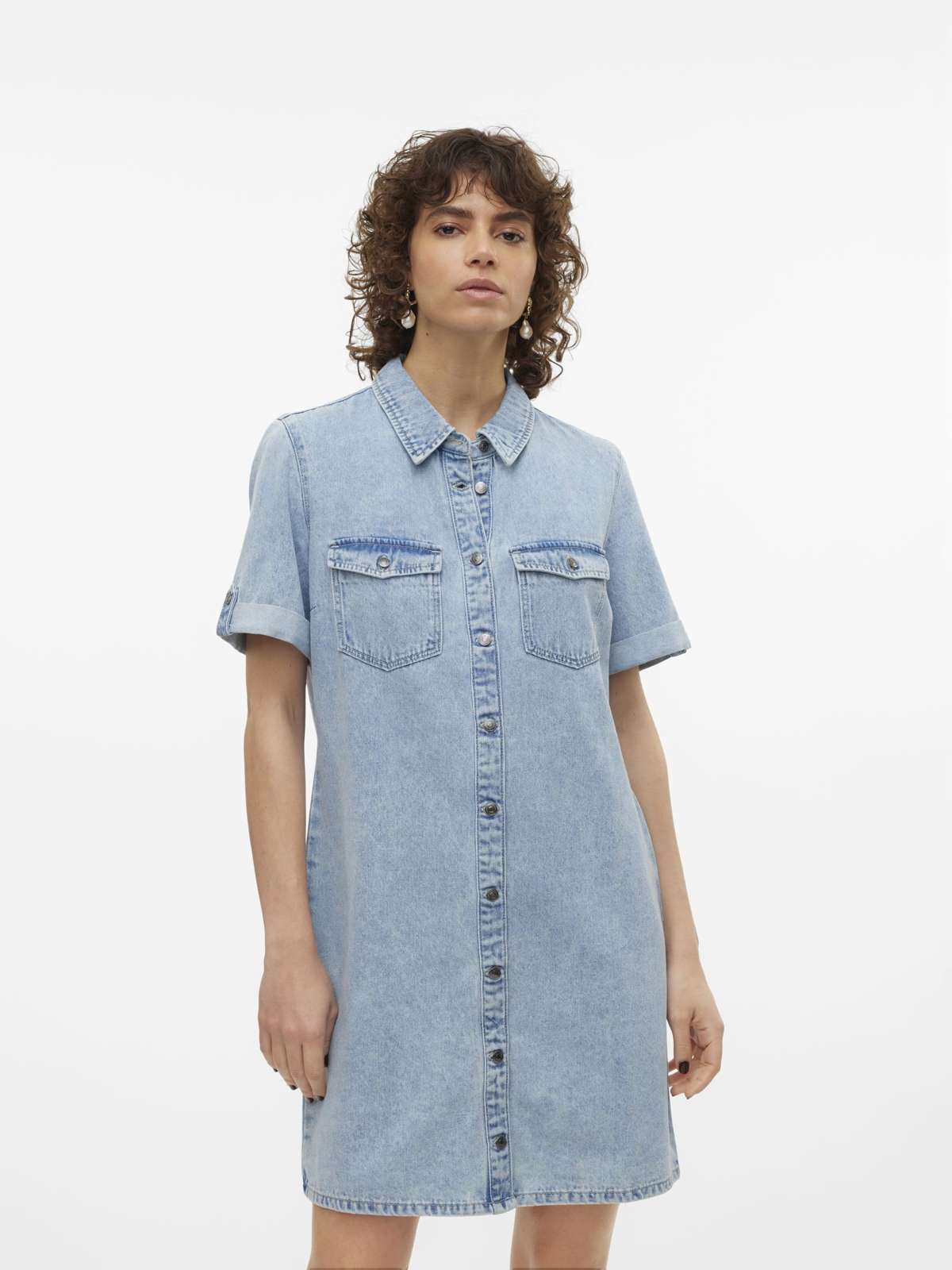 Джинсовое платье VMJENNIE SS SHORT DENIM DRESS NOOS