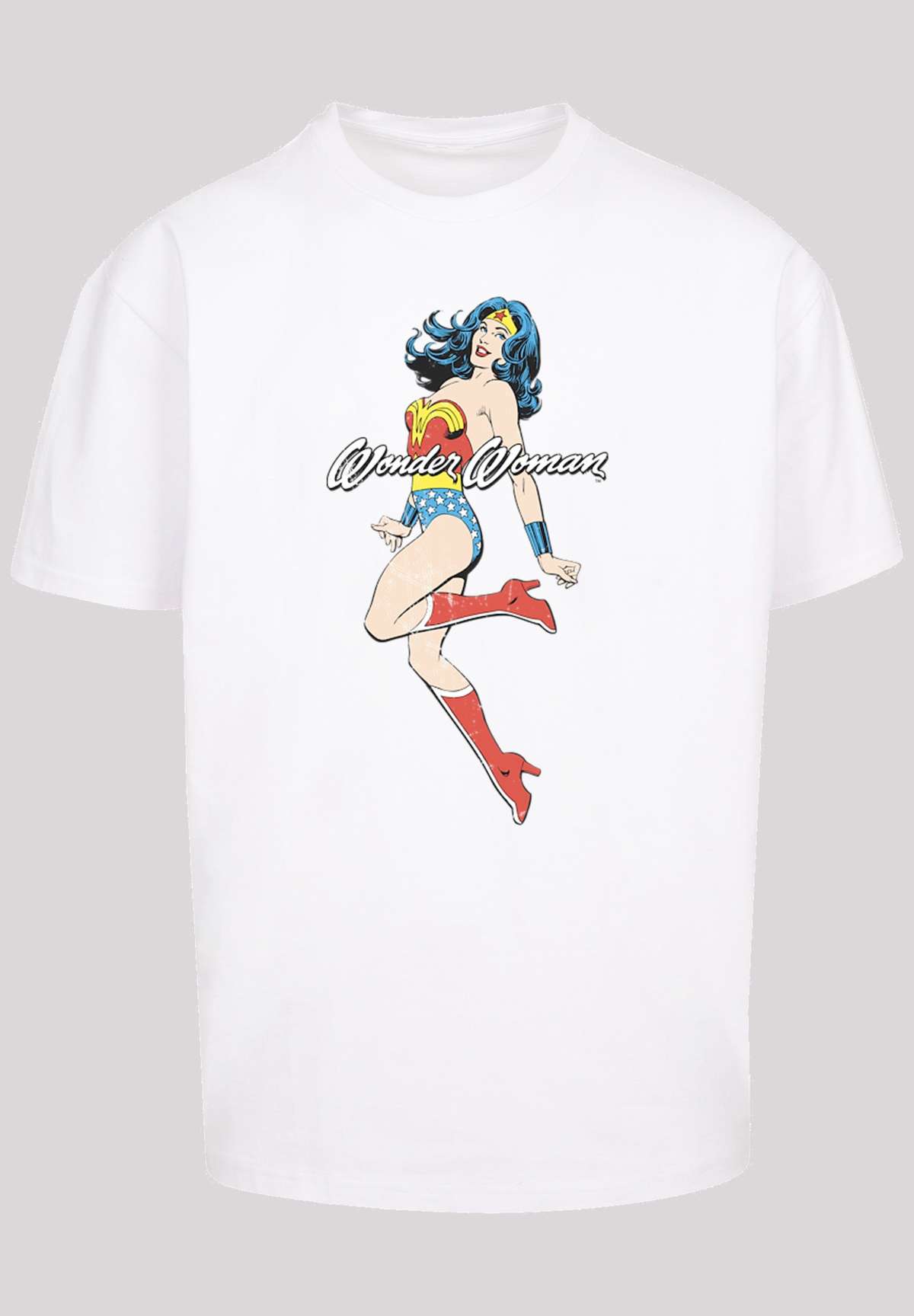 Рубашка с коротким рукавом»Herren Wonder Woman Jump with Heavy Oversize Tee«