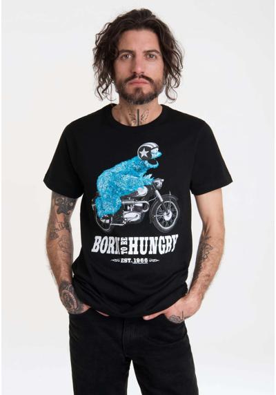 Футболка с лицензионным принтом Sesamstraße - Krümelmonster Motorrad