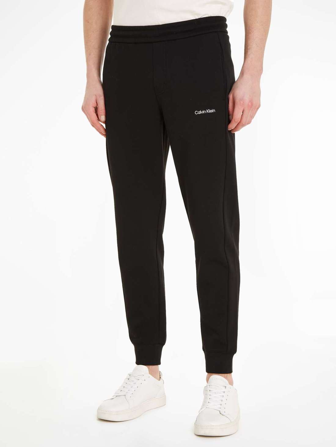 Спортивные штаны с контрастным цветным краем на ноге. MICRO LOGO JOGGER