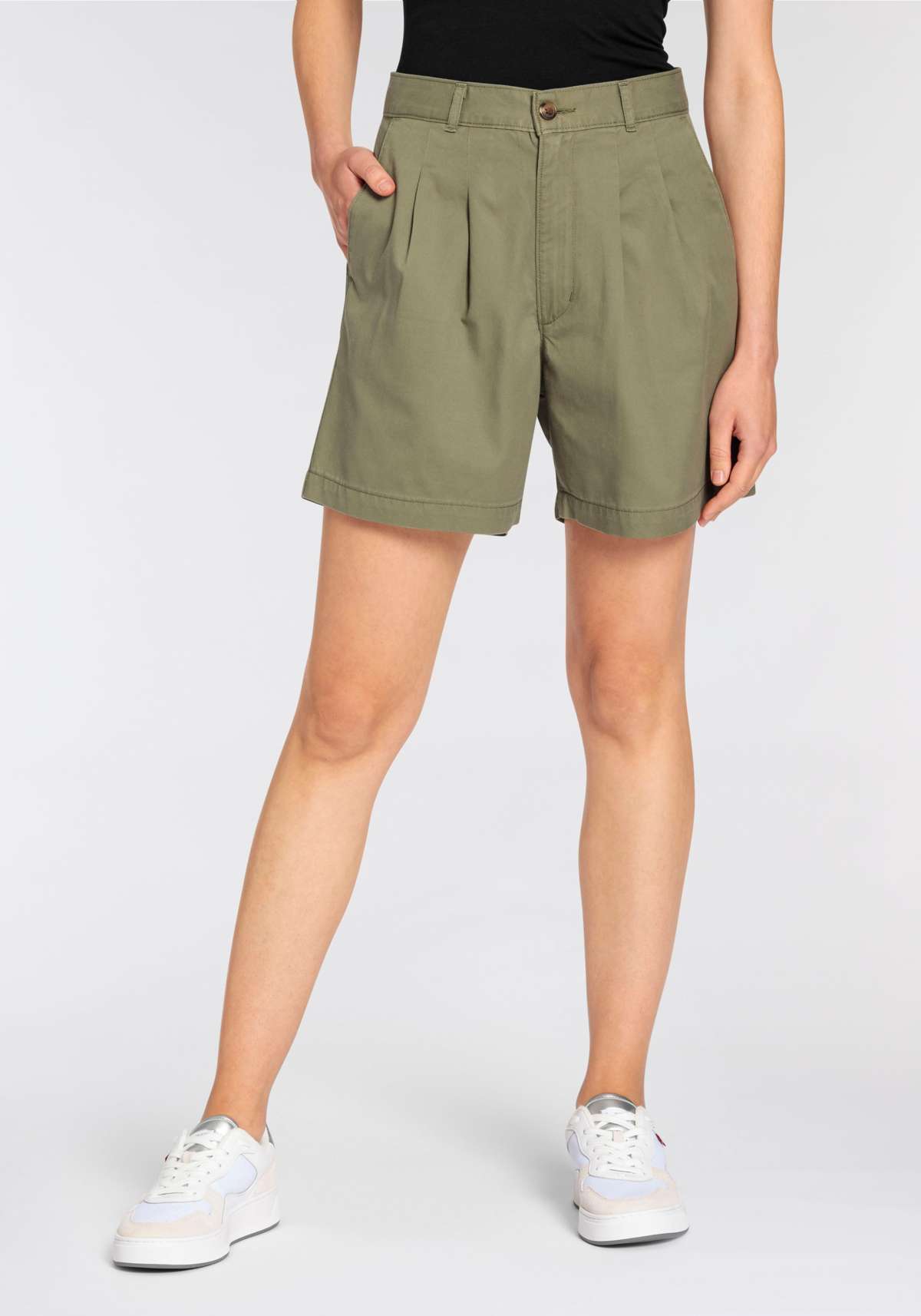 шорты чинос »PLEATED TROUSER SHORT«