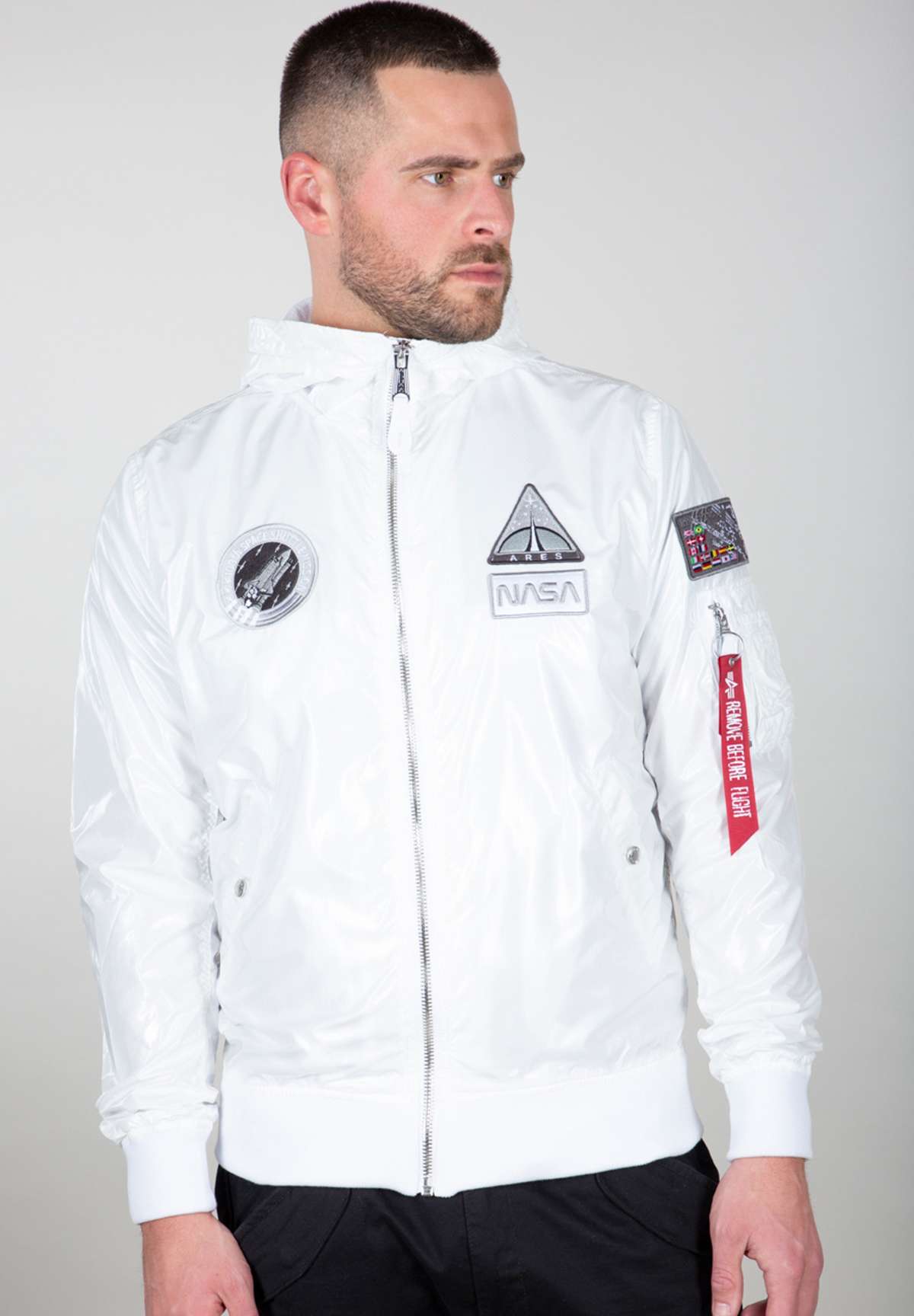 Куртка-бомбер»Men - Bomber Jackets MA-1 LW Hooded NASA«