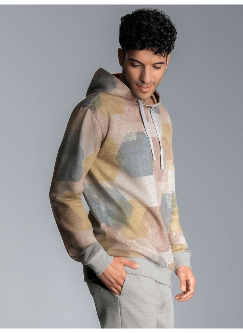 толстовка»TRIGEMA Hoodie mit modischem Allover-Print«