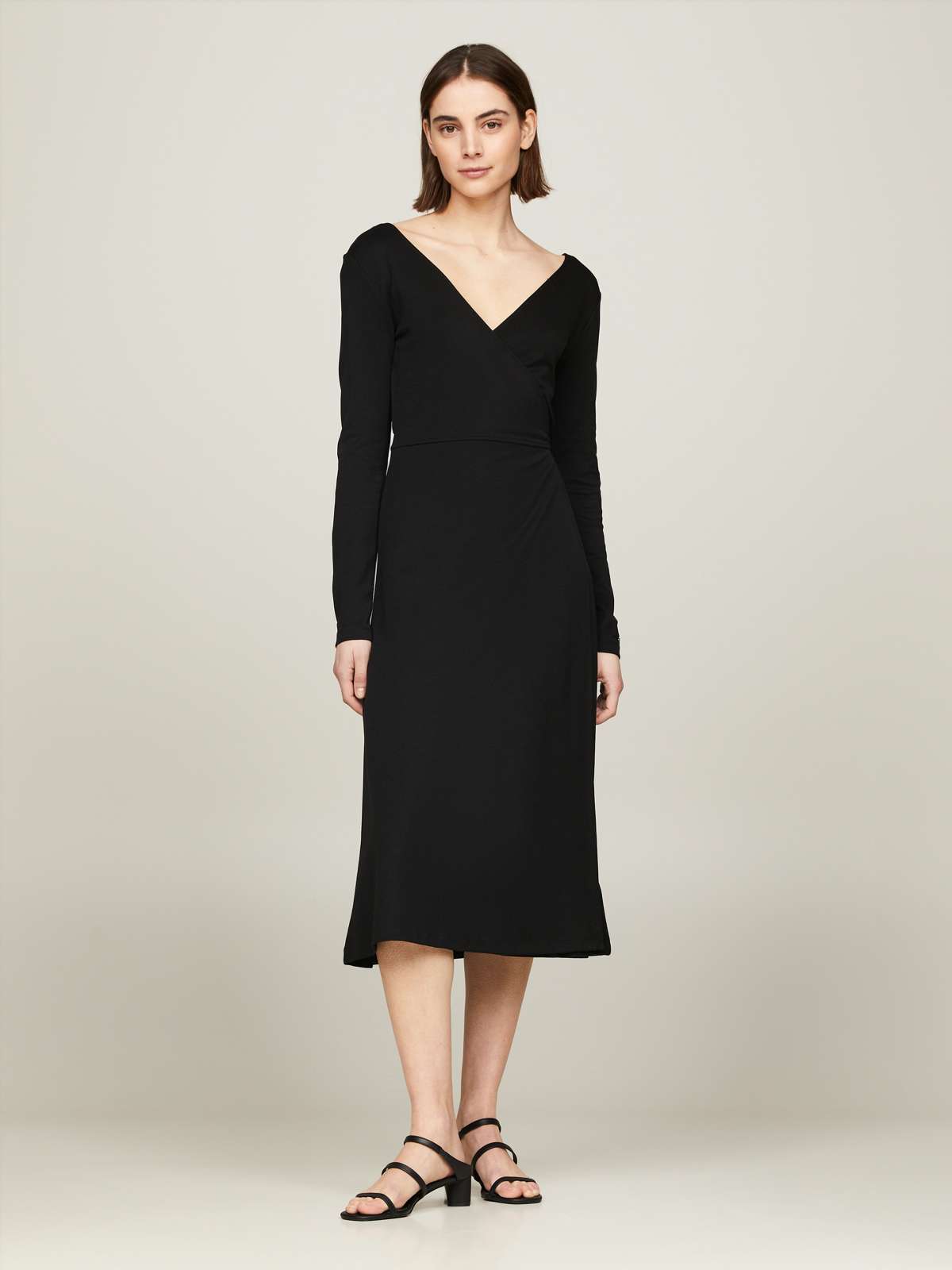 Платье с запахом и завязками »F&F WRAP MIDI DRESS LS«