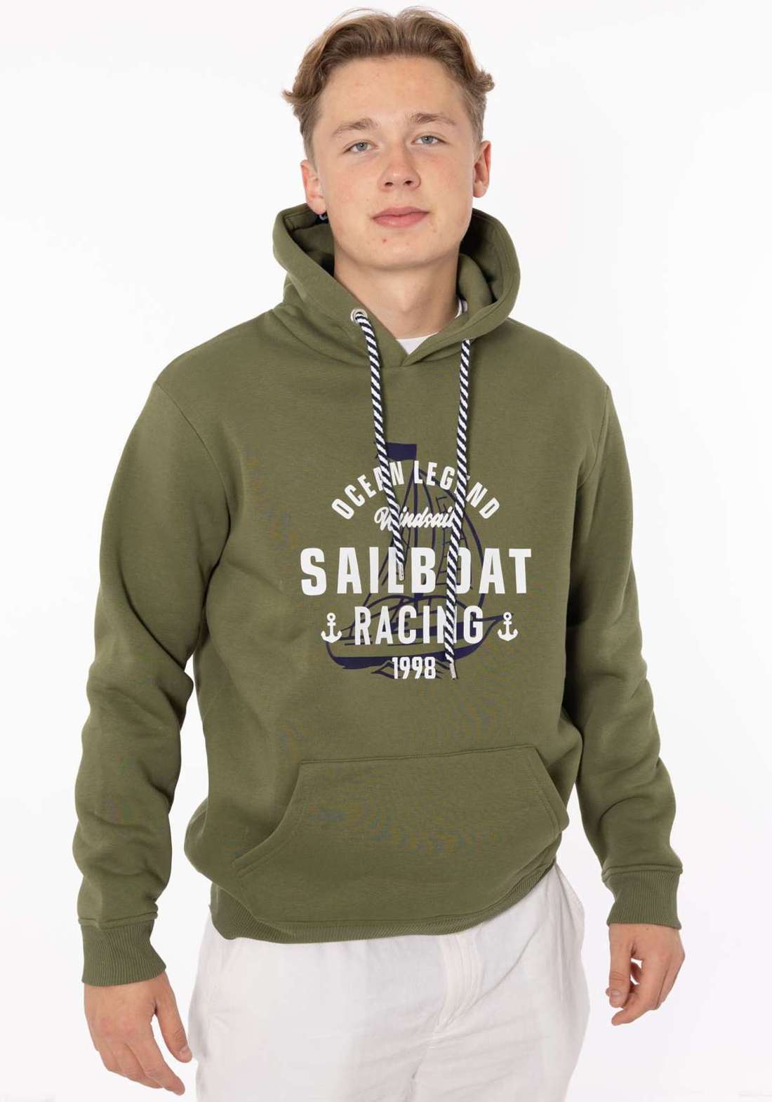 Толстовка с передними карманами и кулиской. `Sailboat Racing` Herren