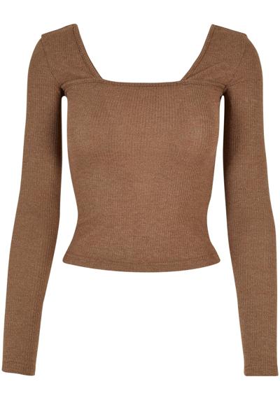 Длинный рукав »Urban Classics Damen Ladies Rib Squared Neckline Longsleeve«