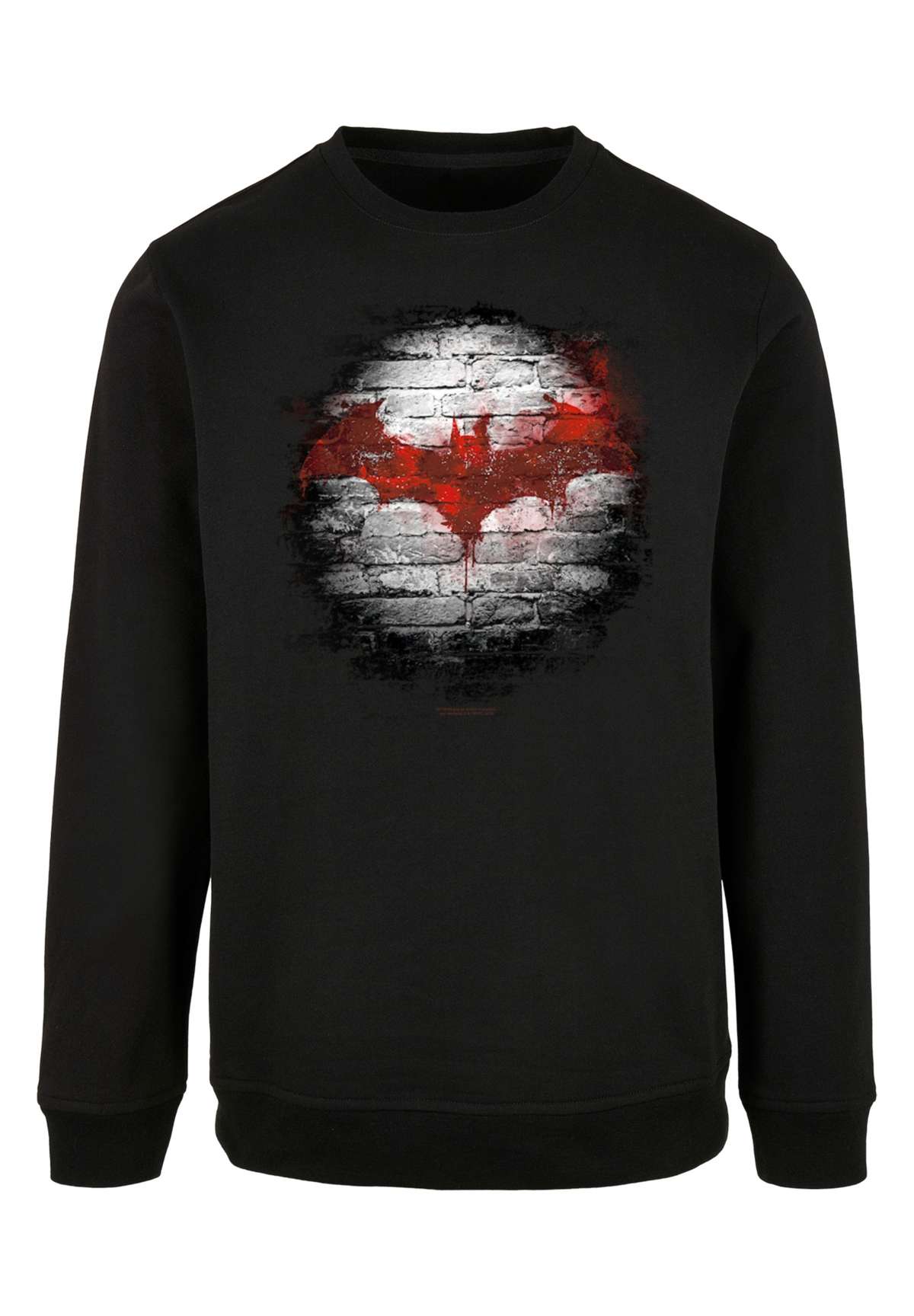 Свитер с круглым вырезом»Herren Batman Logo Wall with Basic Crewneck«