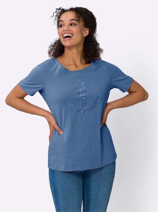 средний синий