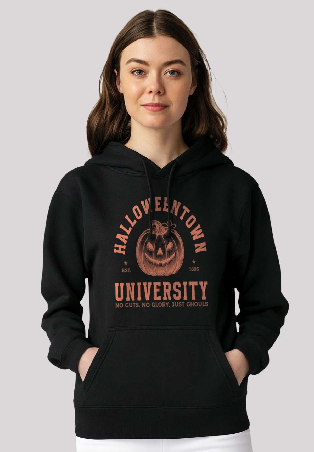 Толстовка с капюшоном Halloween University Halloweentown pumpkin