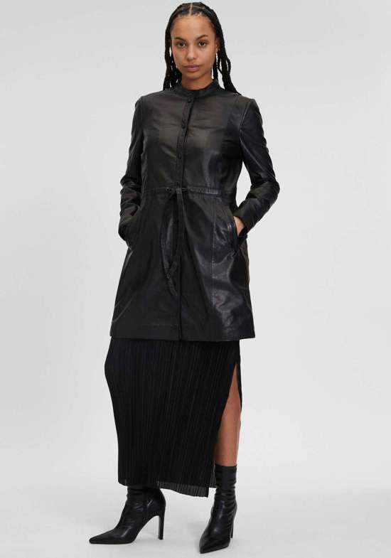 Кожаный жилет на двусторонней молнии. GWVivika