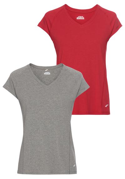 anthra melange/ salsa red