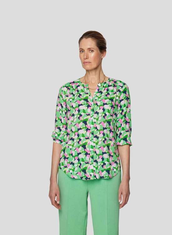 Классическая блузка Bluse mit Raffung