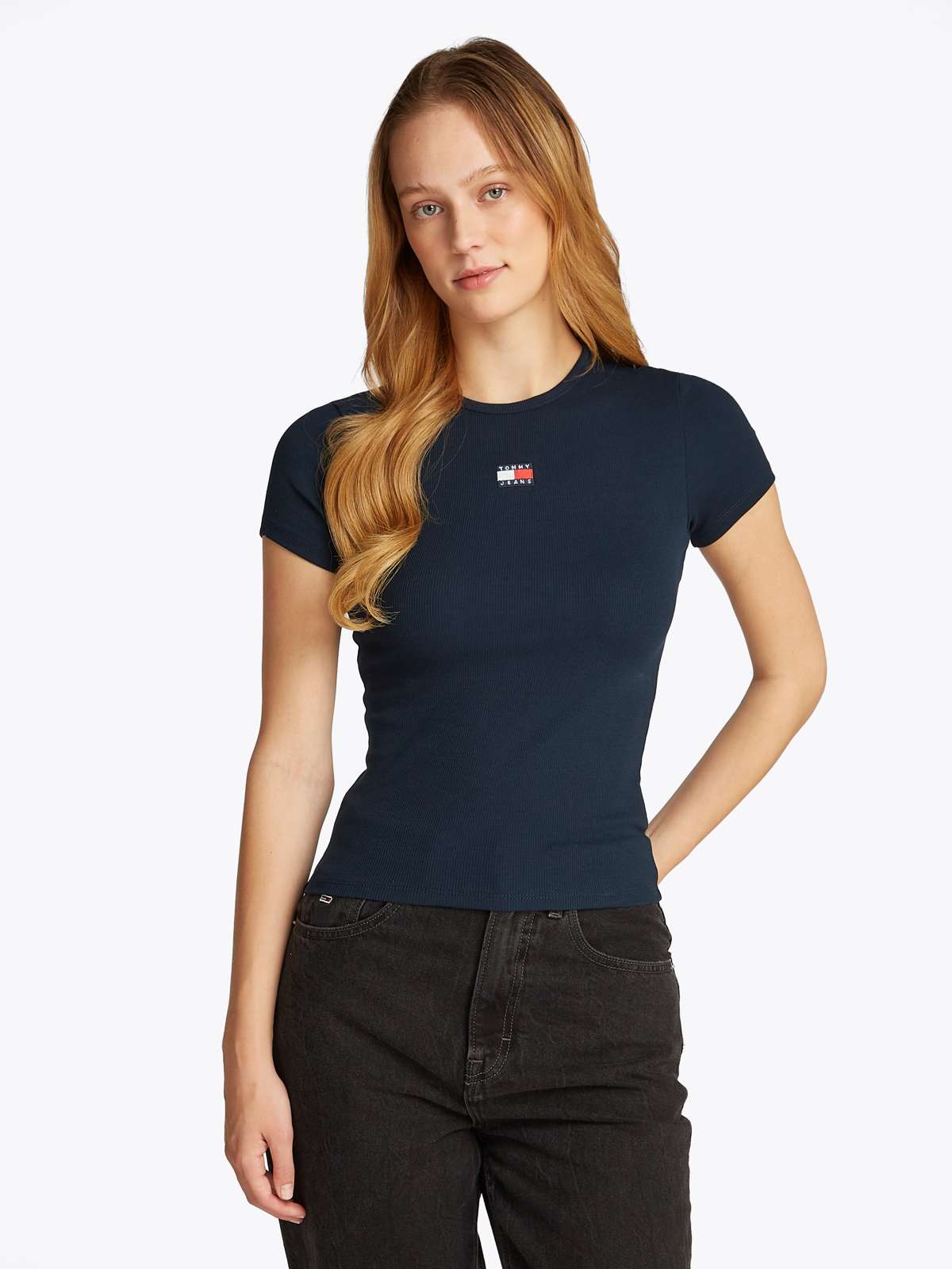 Футболка с ребристой структурой TJW SLIM BADGE RIB TEE