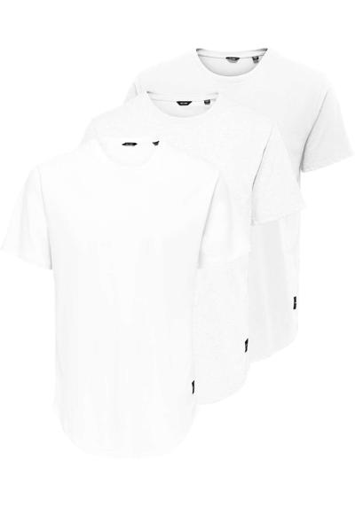 футболка ONSMATT LONGY SS TEE 3-PACK
