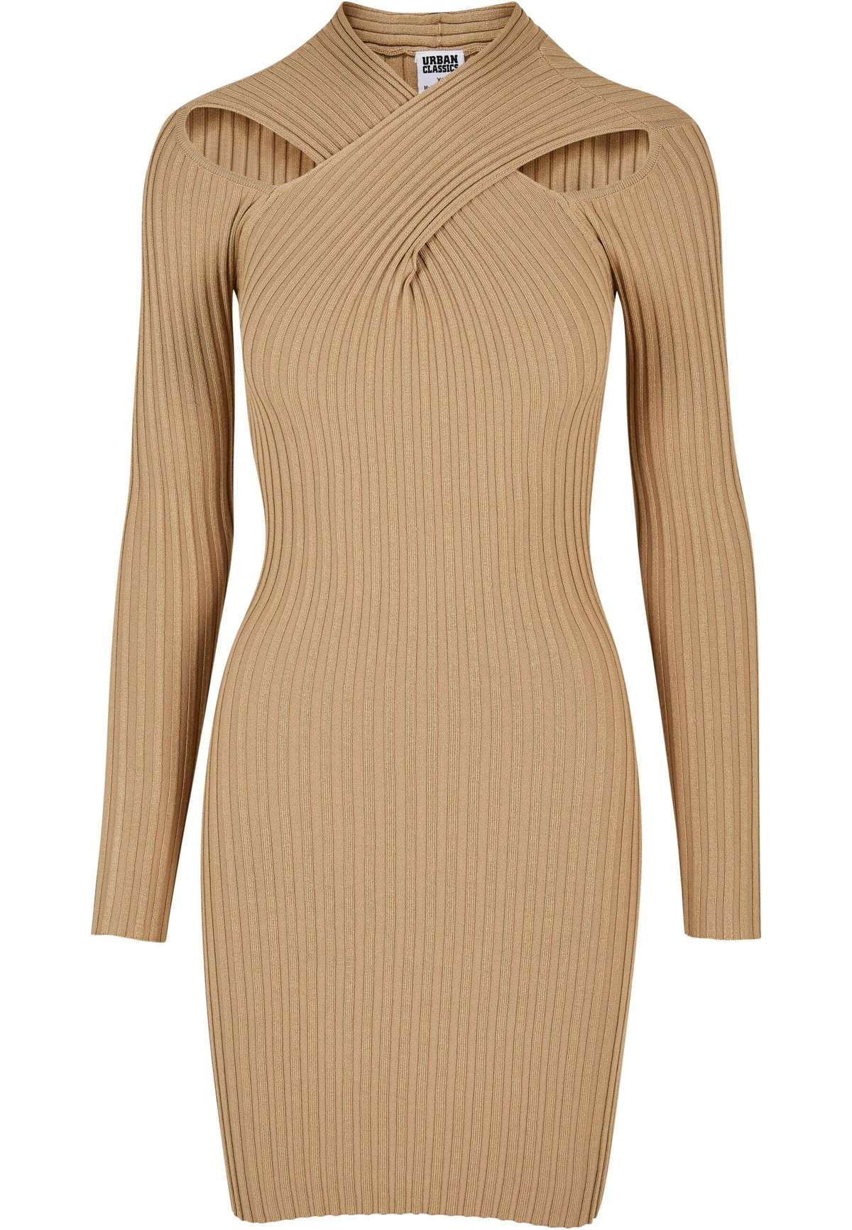 Платье-рубашка »Urban Classics Damen Ladies Crossed Rib Knit Dress«