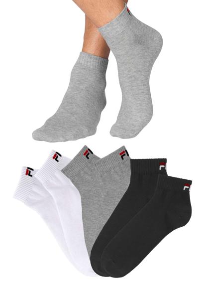 2x schwarz, 2x grau-meliert, 2x weiß