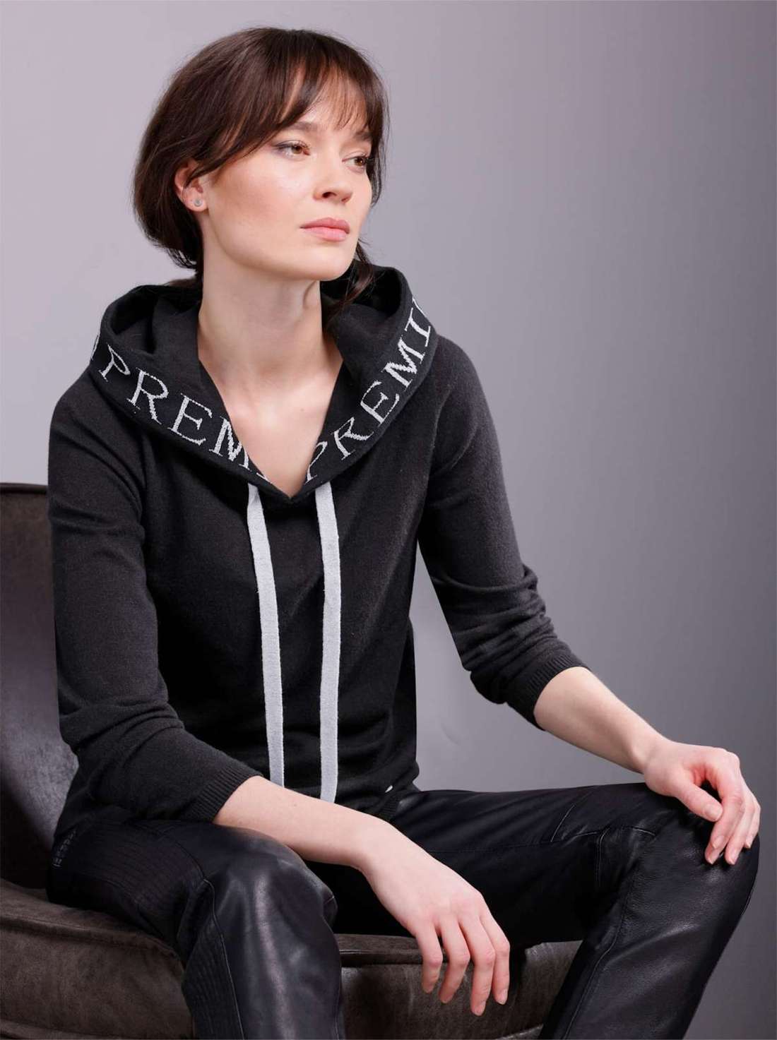 Толстовка с капюшоном Modal-Baumwoll-Pullover