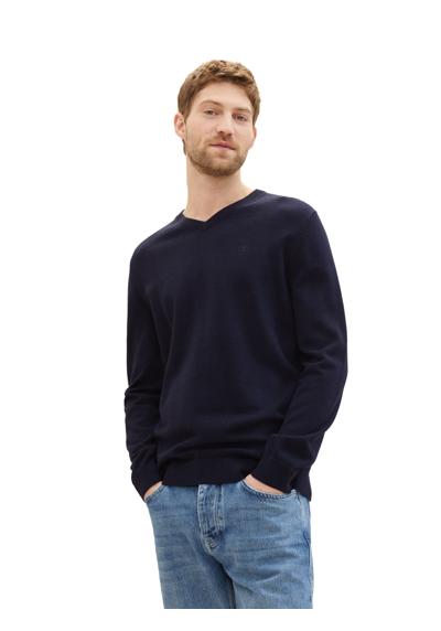 knitted navy melange