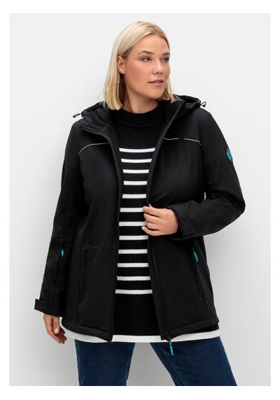Лыжная куртка с капюшоном, с защитой от снега, водонепроницаемая и ветрозащитная.
