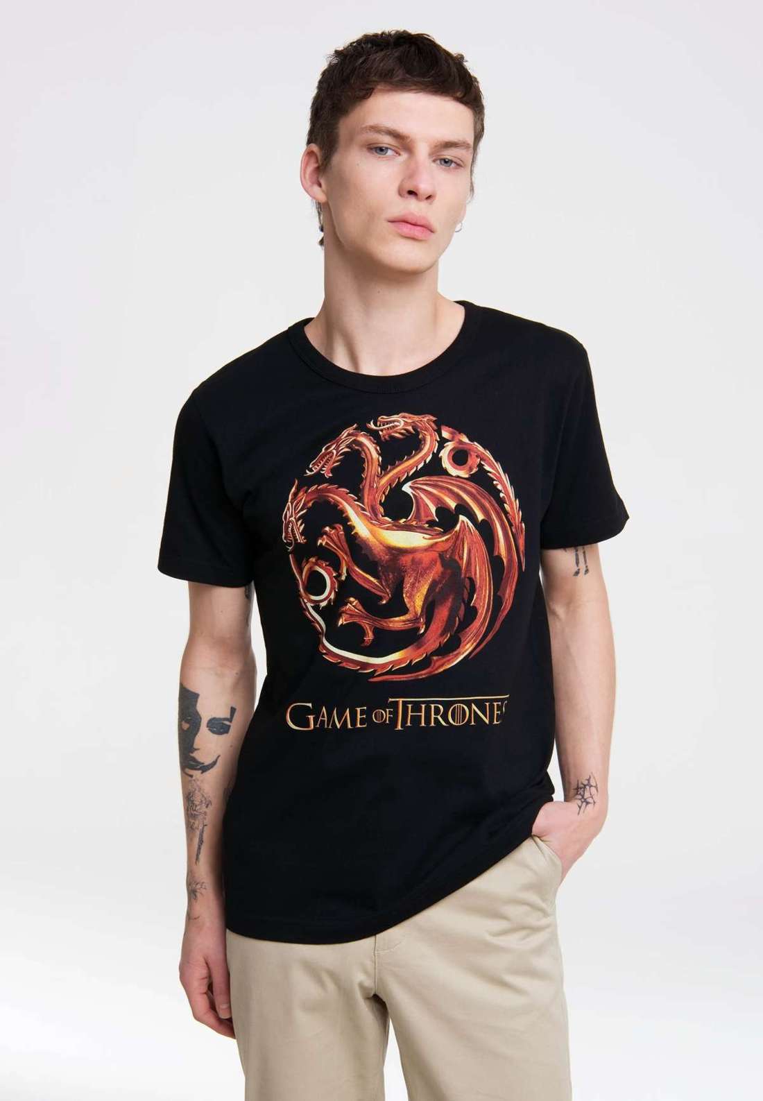 Футболка с крупным принтом спереди Game Of Thrones - Targaryen