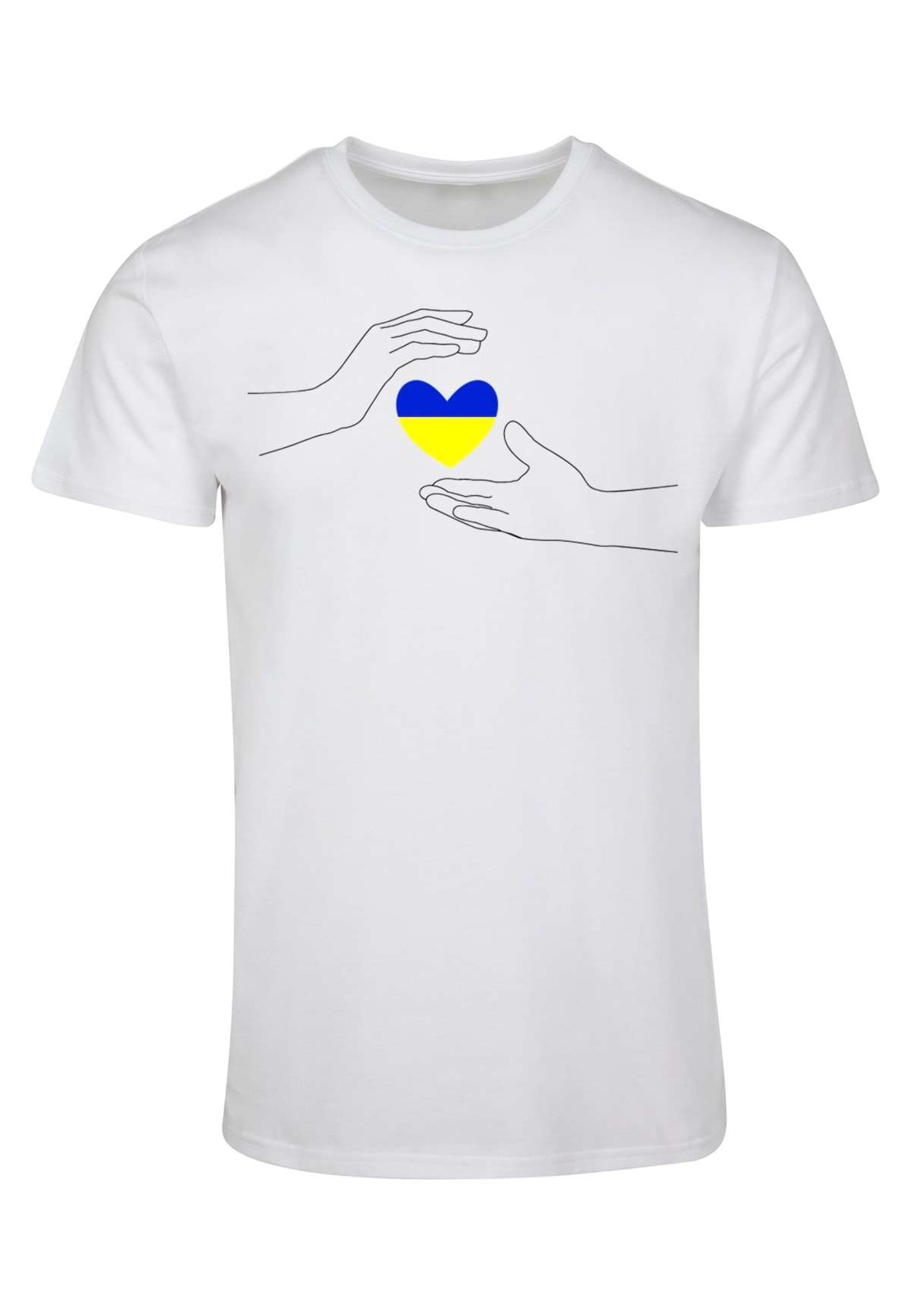 футболка Herren Peace - 2 Hand Heart White Basic T-Shirt