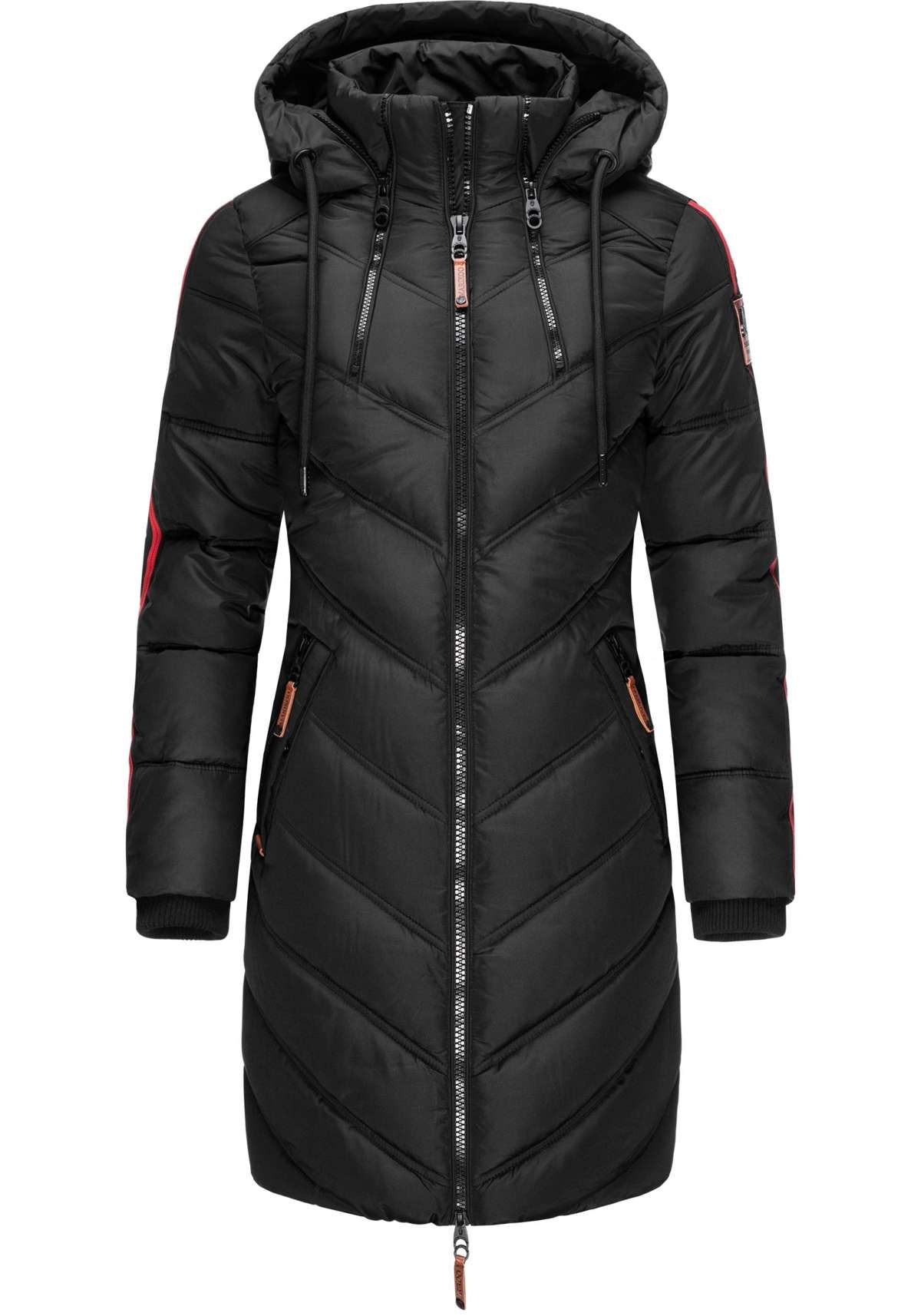 Зимнее пальто, модное женское зимнее стеганое пальто с капюшоном.