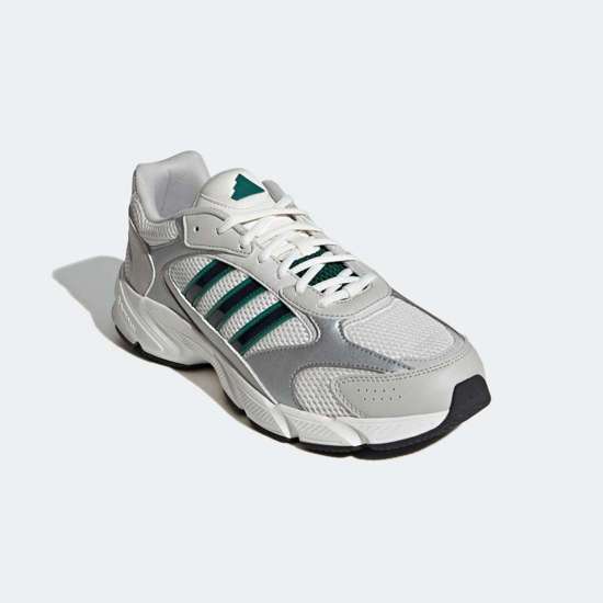 Core White / Collegiate Green / Silver Metallic