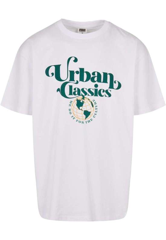футболка Urban Classics Herren Organic Globe Logo Tee