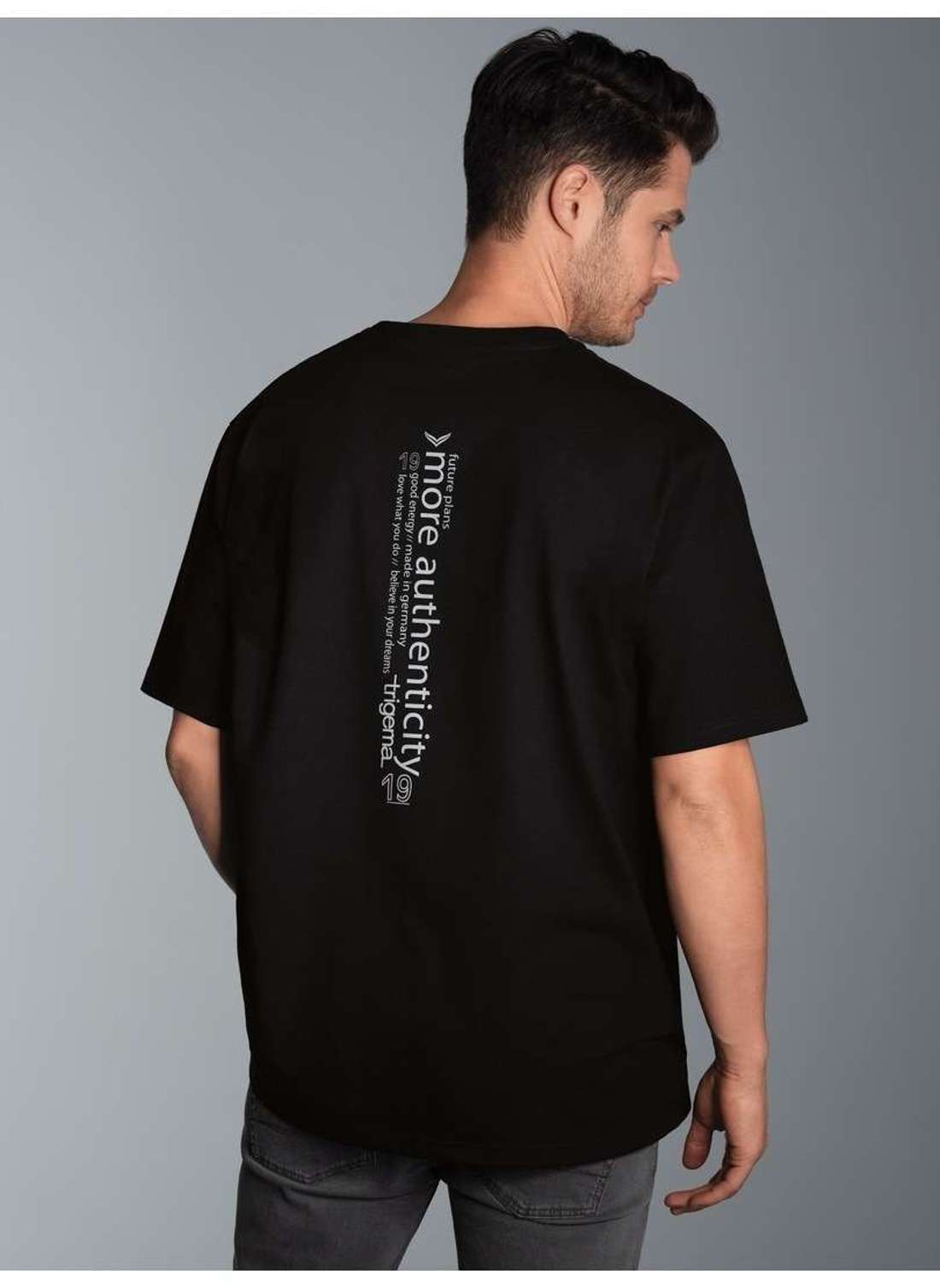 футболка TRIGEMA Oversized T-Shirt mit Rückenprint