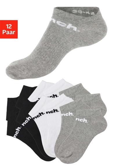 Носки спортивные, (упаковка, 12 пар), носки-кеды с классической надписью-логотипом