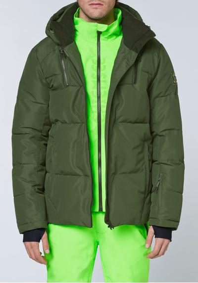 Лыжная куртка с капюшоном, больших размеров.