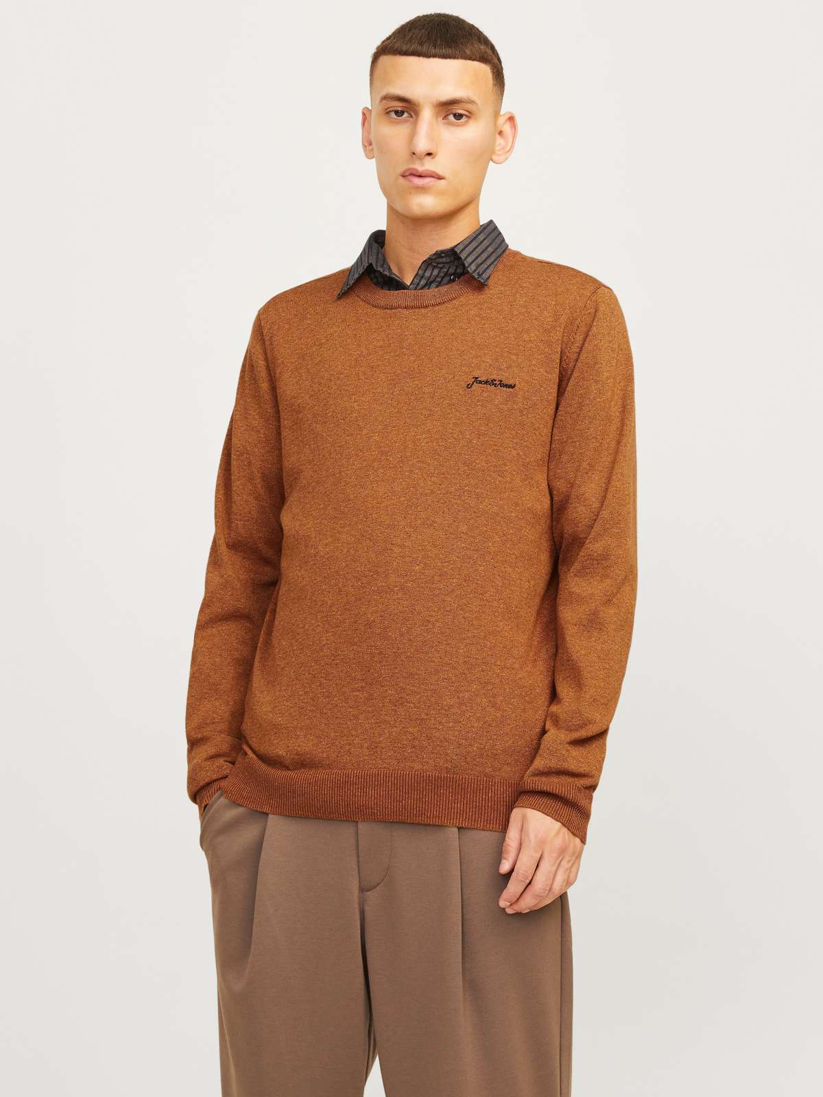 Свитер с круглым вырезом»JJBRAD KNIT CREW NECK AW24«