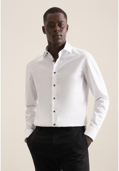 Деловая рубашка, однотонная рубашка X-Slim с длинным рукавом и воротником Kent