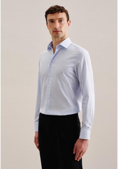 Рубашка деловая, фасонный воротник с длинными рукавами и полосками «Кент»