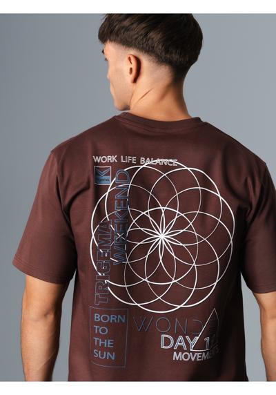 футболка TRIGEMA Heavy Oversized T-Shirt mit gro?em Backprint